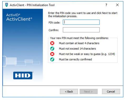 activclient smart card locked|Initializing a Smart Card with the PIN Init.